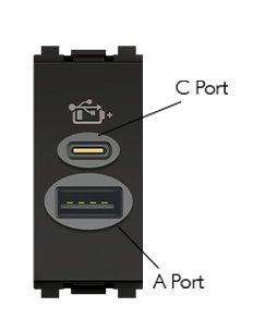 USB A & C Port